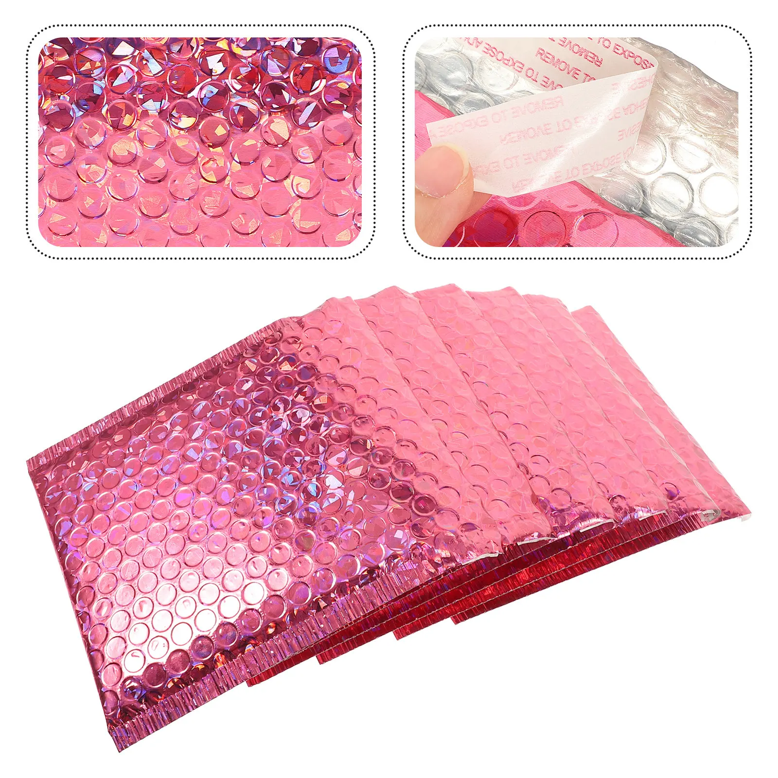 

20Pcs Anti-Transmittance Bubble Bags Self-Adhesive Tamper-Proof Shipping Bags Waterproof Mailing Pouches for Clothes Delivery