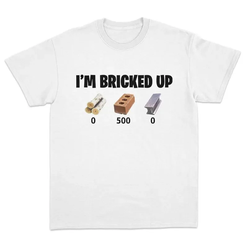 I'm Bricked Up Meme Tee, Cool Graphic Shirt, Perfect for Casual Outfits. Golf Gift T-Shirt For Men and Women