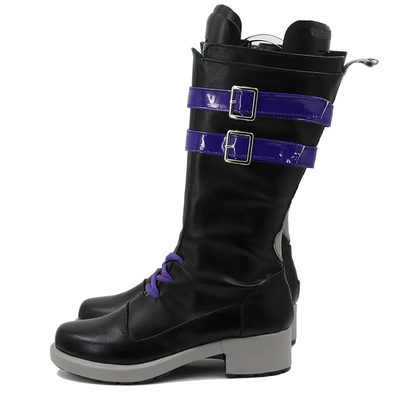 

Anime Hololive Vtuber NIJISANJI NOCTYX Uki Violeta Cosplay Boots Shoes Halloween Aksesori Dibuat Sesuai Pesanan6;d'3,h'7.b;