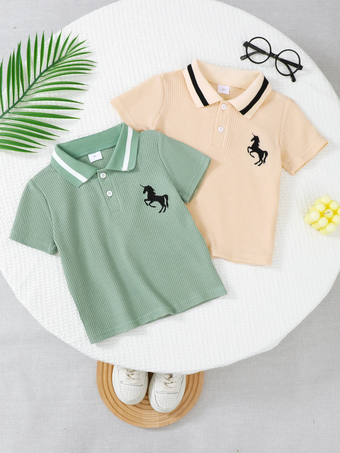 Sommer 4–7 Jahre alt, cooles Jungen-Kurzarm-T-Shirt, lässiges 2-teiliges Set