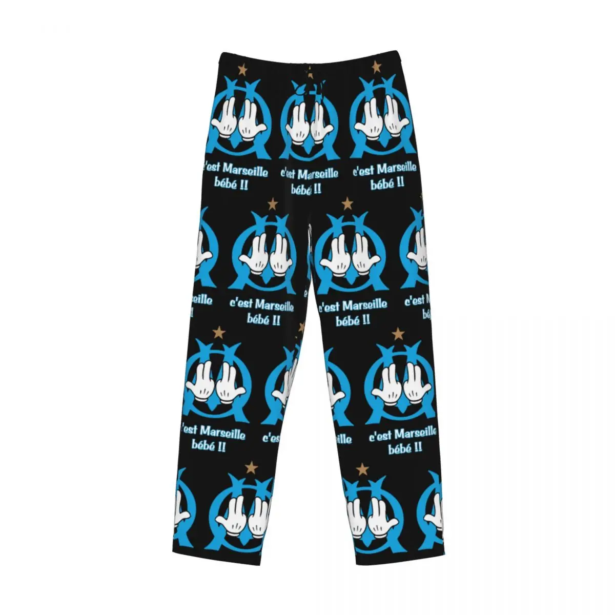 Pantalones de pijama calientes personalizados de música de rapero francés JUL para hombres, pantalones de dormir elásticos para dormir con bolsillos