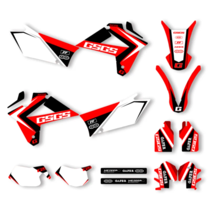 

DSMTECH For GASGAS GAS GAS EC 2007 2008-2009 Custom Team Graphics Background Decal Stickers Kits 007