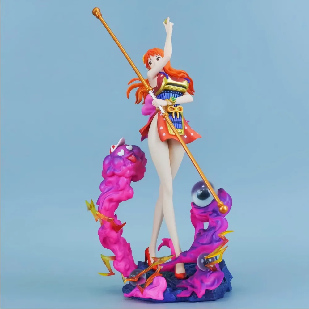 

Фигурка аниме-персонажа Нами из ONE PIECE, 30 см/11,81 дюйма, статуэтка из ПВХ, настольное украшение, коллекционная модель, игрушка, подарок