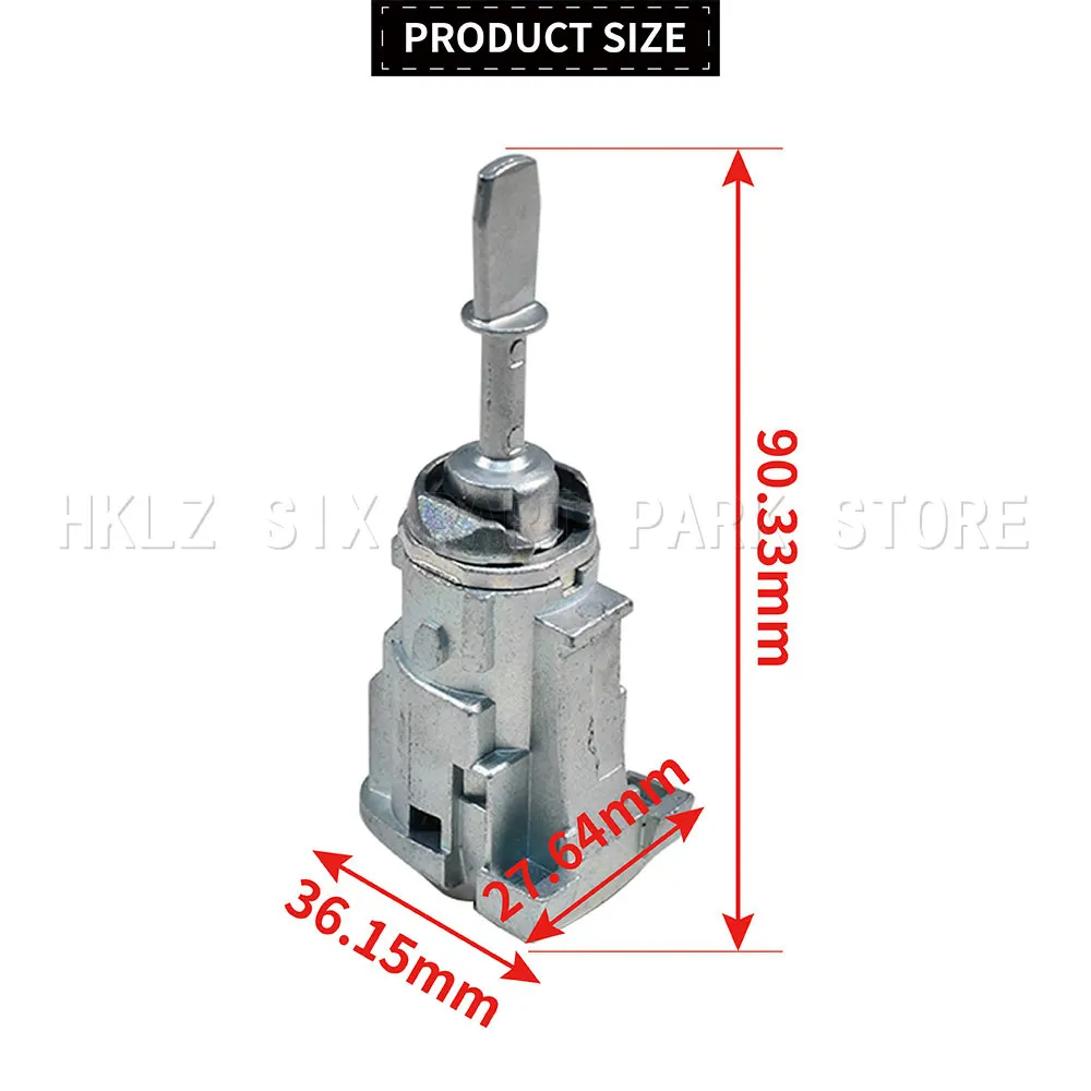 For Volkswagen Golf IV Bora Fox Polo Left & Right Front Door Lock Barrel With 2 Keys OEM 1U0837168 1U0837167E 6Q4837167E
