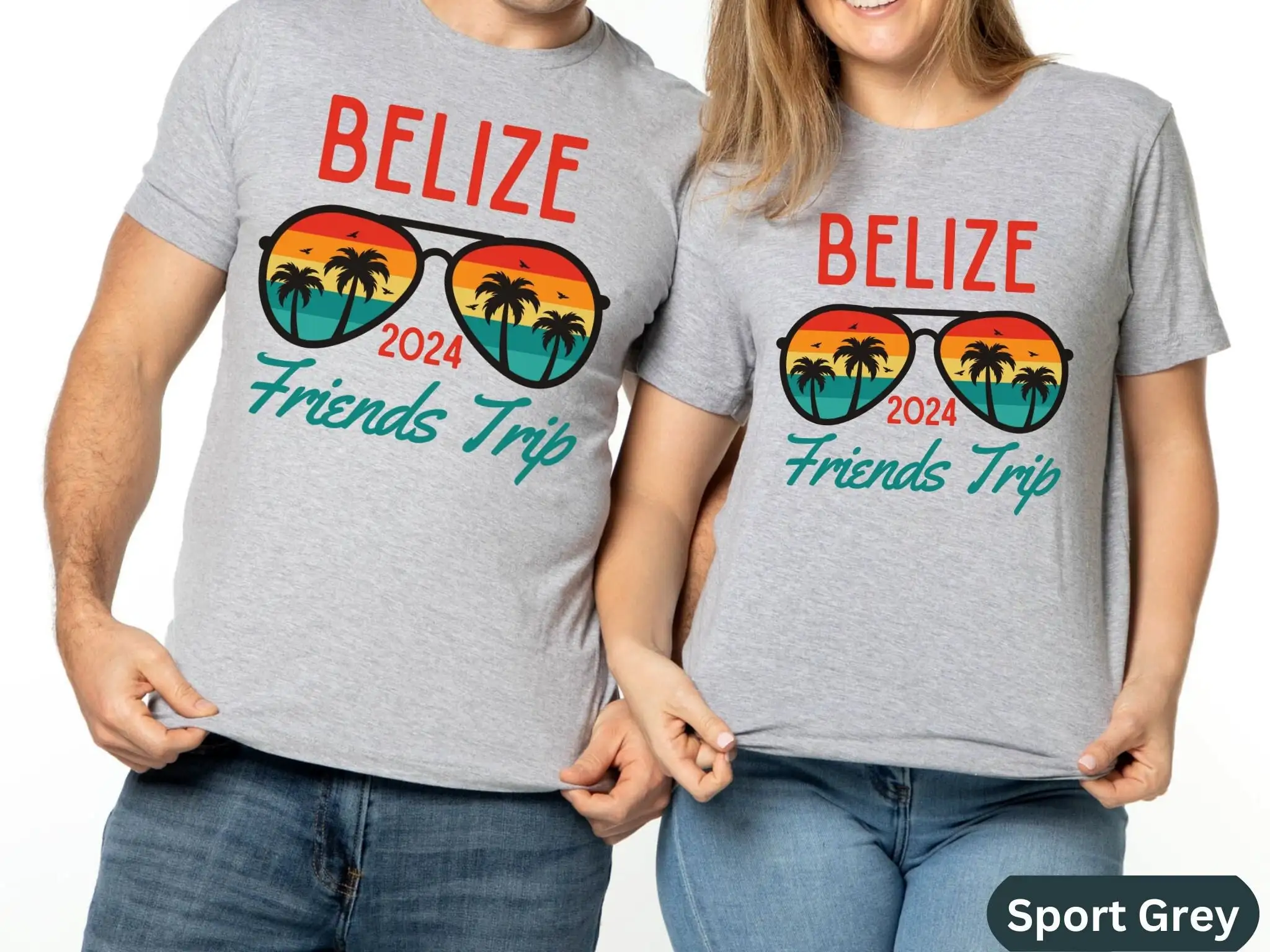 

2024 Belize Friends Trip T Shirt Tripping Match Vacation Summer Matching Vacay Group Cruise Girls