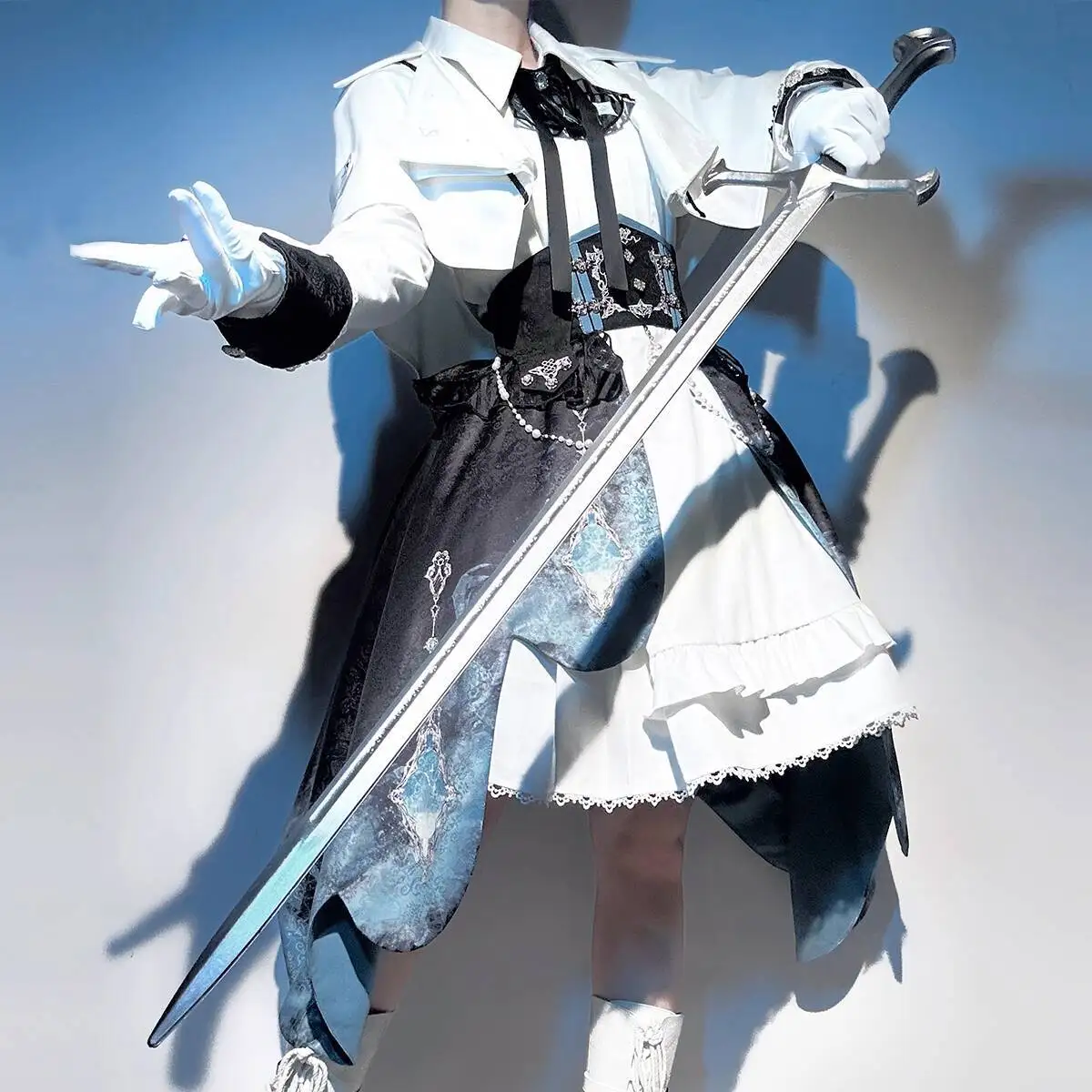 

New Lolita Women Lord Britain Preppy Style Western Style Clothes LO Skirt Knight Costume Skirt Fiesta Carnival Halloween Cosplay