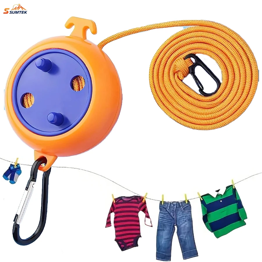 

Retractable Clothesline,Portable Travel Drying Rope,Suitable for Outdoor Fishing and Camping Lightweight,Compact,Durable