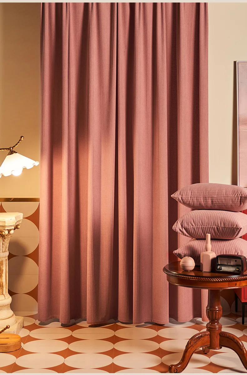 Neue einfarbige Vorhänge aus beigem Samt für Wohnzimmer, Esszimmer, Schlafzimmer, Verdunkelungsvorhänge aus Stoff, Samtvorhänge, hoch fertig – Detail 8
