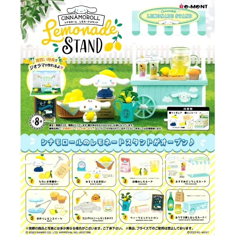 

Re-ment Original Sanrio Cinnamoroll Lemon Market Mystery Box Kawaii Cute Anime Figure Blind Boxes Toys Doll Miniature Model Gift