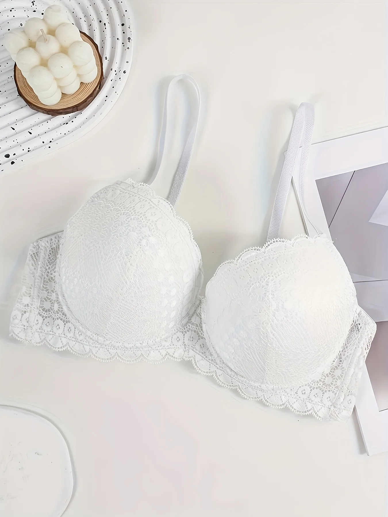 Steel rimed lace bra, sexy and comfortable top support bra