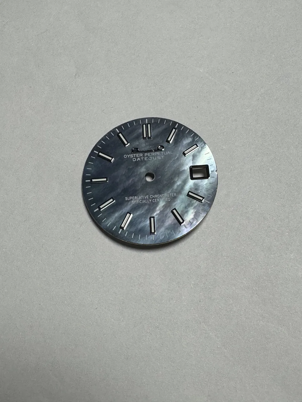 28.5mm S Logo Shell Dial Suitable For NH35 Movement Watch Modification Accessories Green Luminous