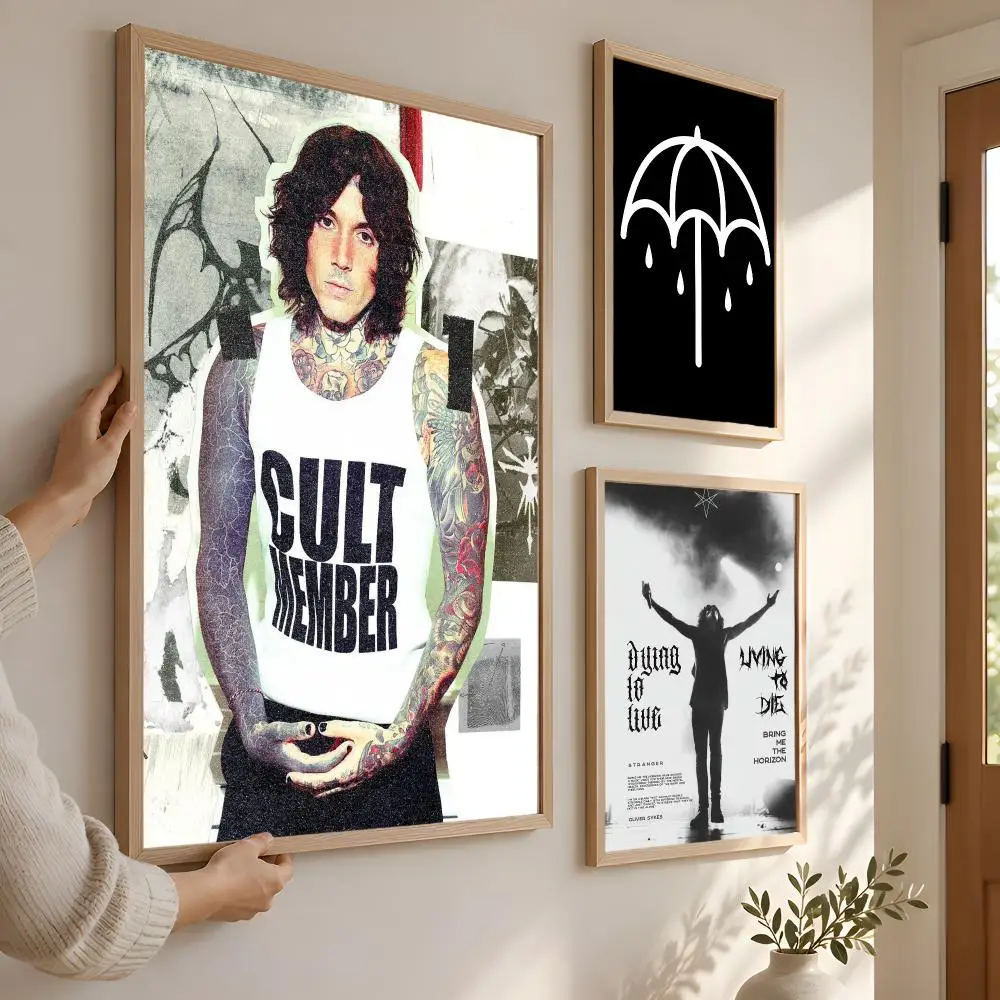 Rock Band B-Bring M-Me the H-Horizon Art Poster - Home Decor for Living Room Bedroom Office Dorm - Gift Idea