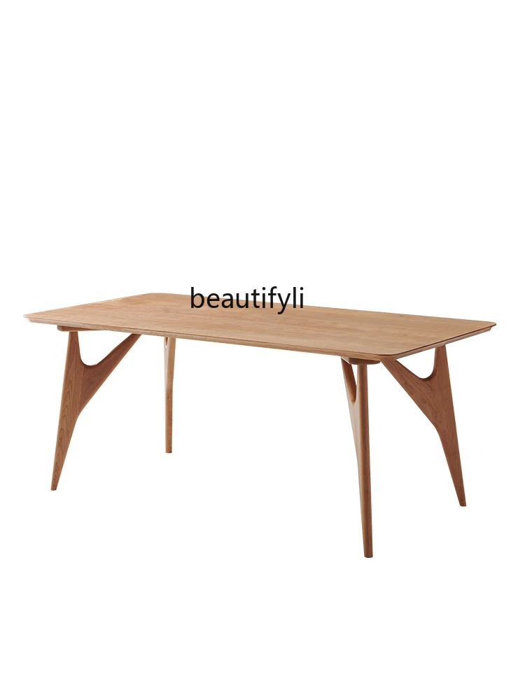 

Dining table, Nordic solid wood dining table, restaurant home desk, simple and modern