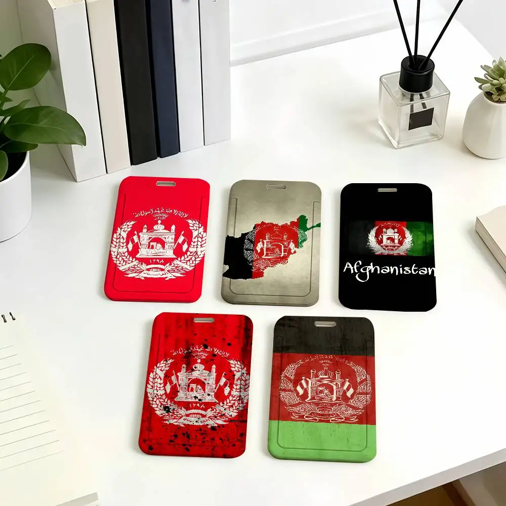 Nation Afghan Afghanistan Flag Card Holder Corporate Business Work Badge Holders Uisex Credit Bus Daily Commute ID Case