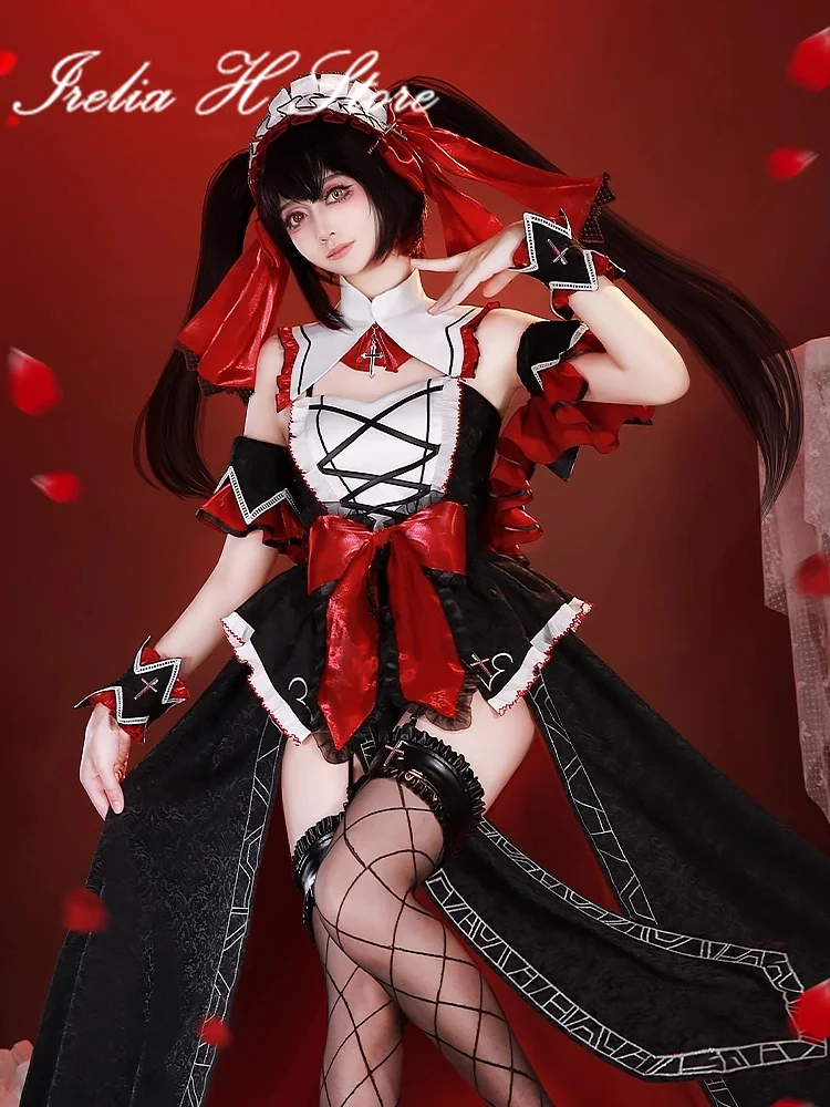 

Pre sale Irelia H Store Date A Live Cosplay Tokisaki Kurumi Cosplay Costume Anime dress female Nightmare