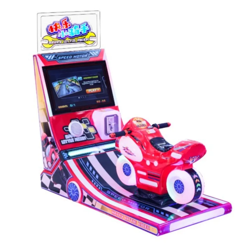 

Happy little rider somatosensory motorcycle coin racing machine children's indoor video game city
