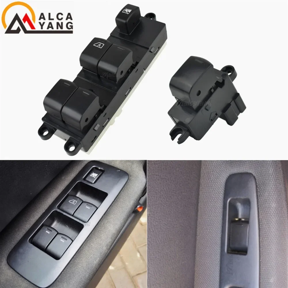 Front Left Master Electric window lifter switch for Nissan Pathfinder Navara D40 2004 2005 2006 2007-2016