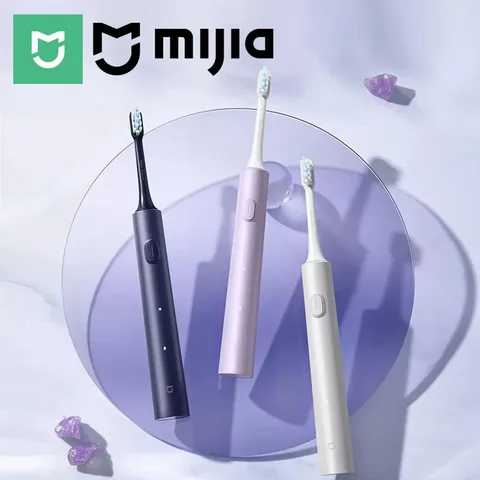 MIJIA T302 Звуковая электрическая зубная щетка с таймером и 3 режимами чистки — фото устройства