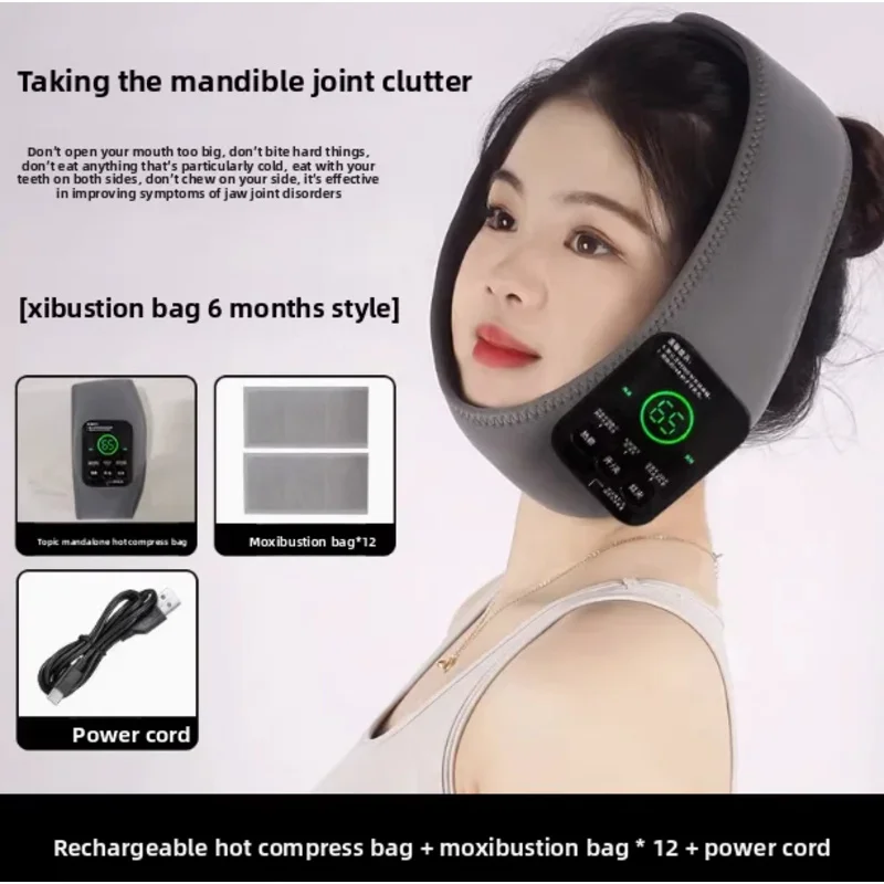 Mandibular joint disorder Hot comprs Physiotherapy bag Chin crooked face Open mouth pain Limited partial jaw elastic orthotics