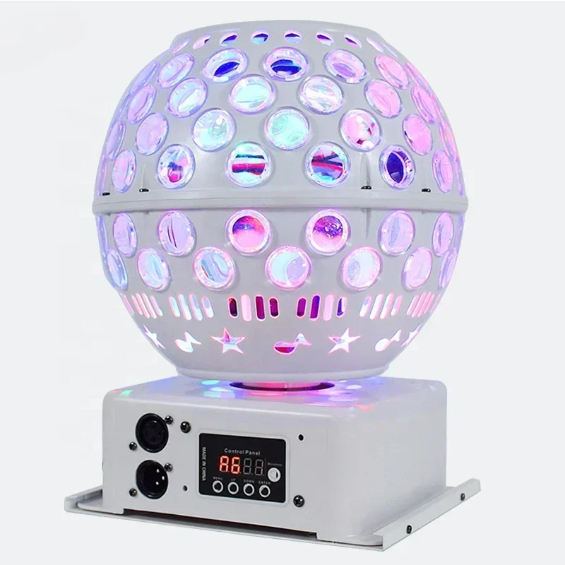 Cheap And Fine Hot Sale 2022 60W LED Crystal Magic Ball Disco Laser Stage Lights RGBW 4In1 Sound Control For KTV Room DJ Dance F
