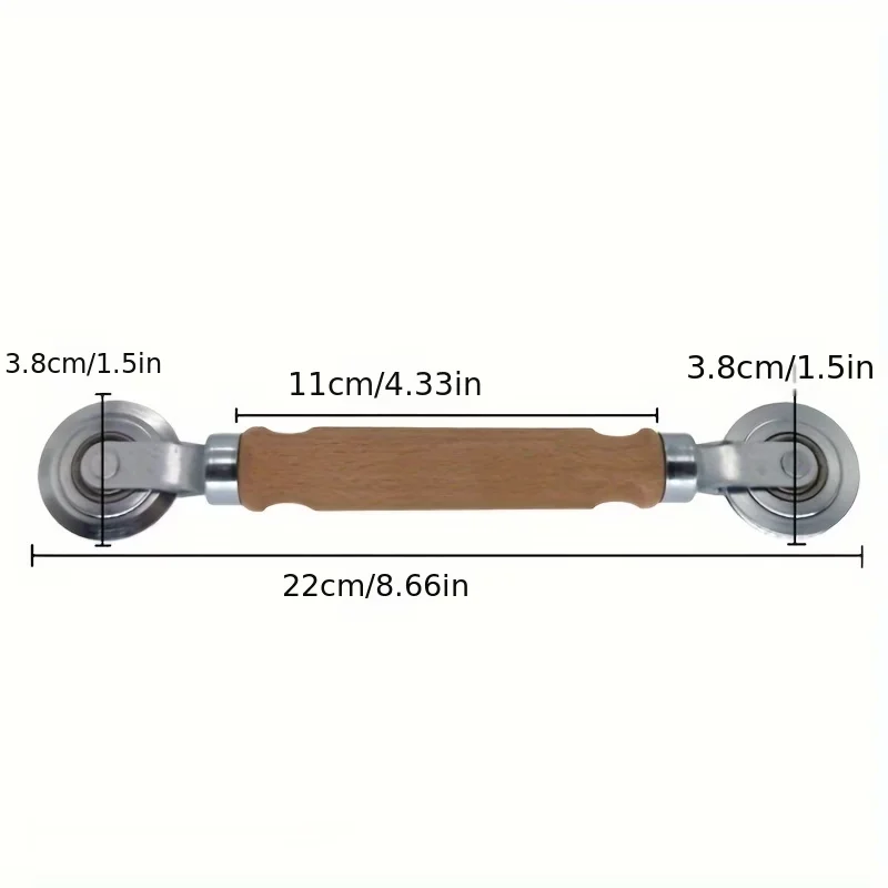 1 Pc Rolling Tool with Durable Wooden Handle and Steel Wheel for Installing Double Windows