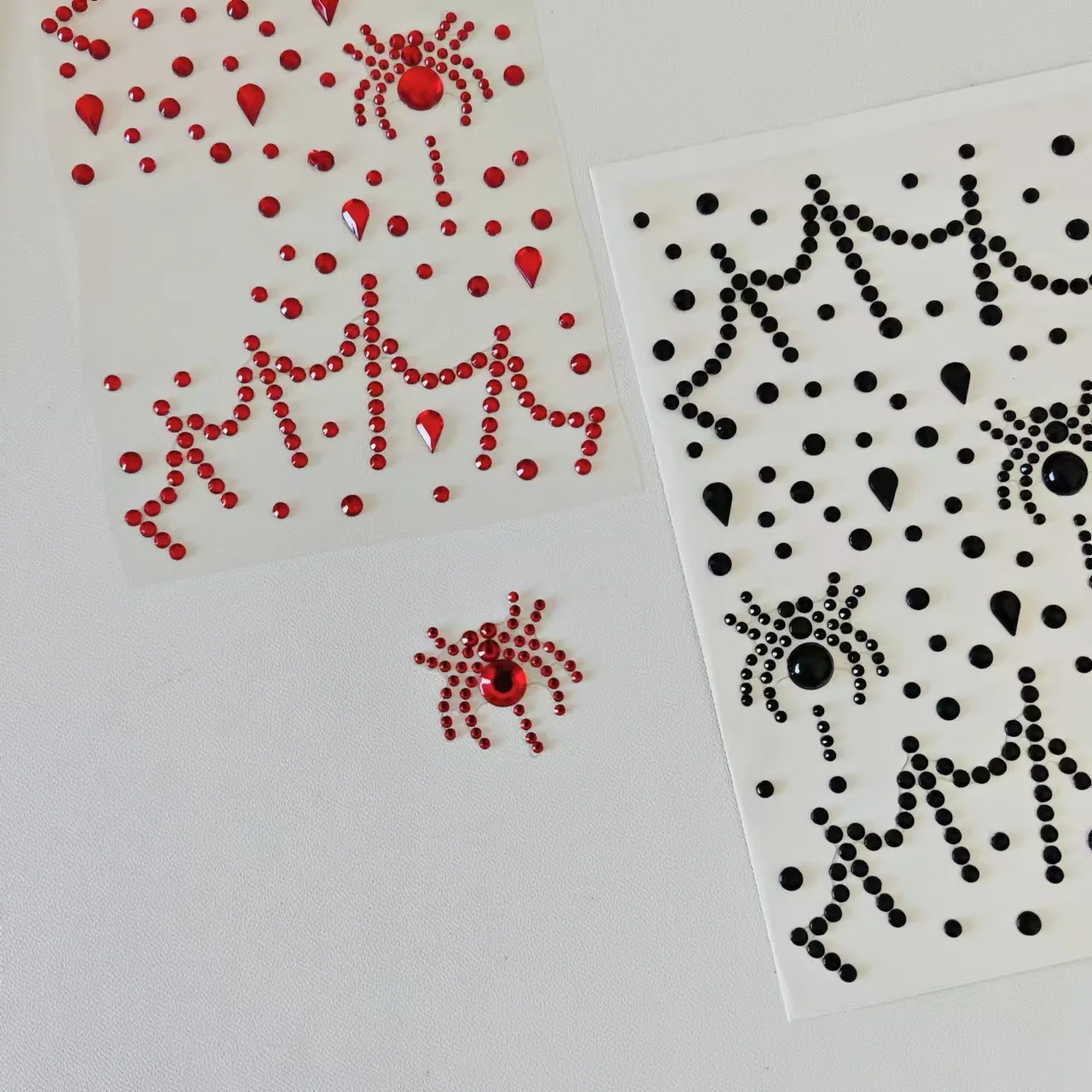 Halloween Stickers Party Stage Face Makeup Glitter Gem Cosplay Diamond Self Adhesive Decoration Craft Supply