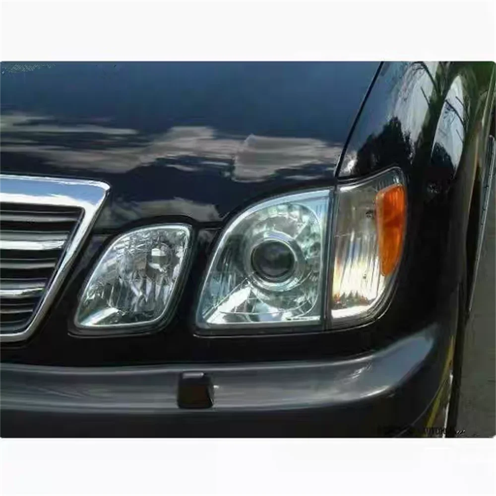 Headlight Base For Lexus LX470 2002 2003 2004 ~2007 2008 2009 Headlamp Base Headlight Rear Shell Replace Headlight House Black r