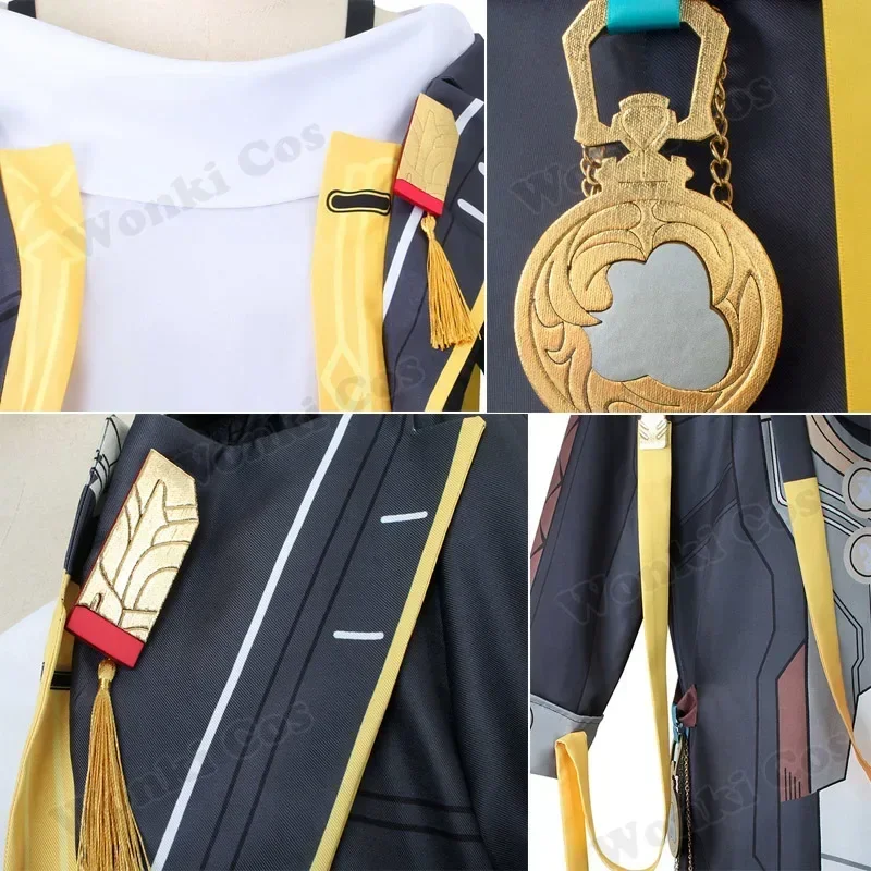 Star Rail Trailblazer Cosplay Costume Game Stelle Female Caelus Male Cosplay Wig Hair Full Set for Party Role Play Outfits