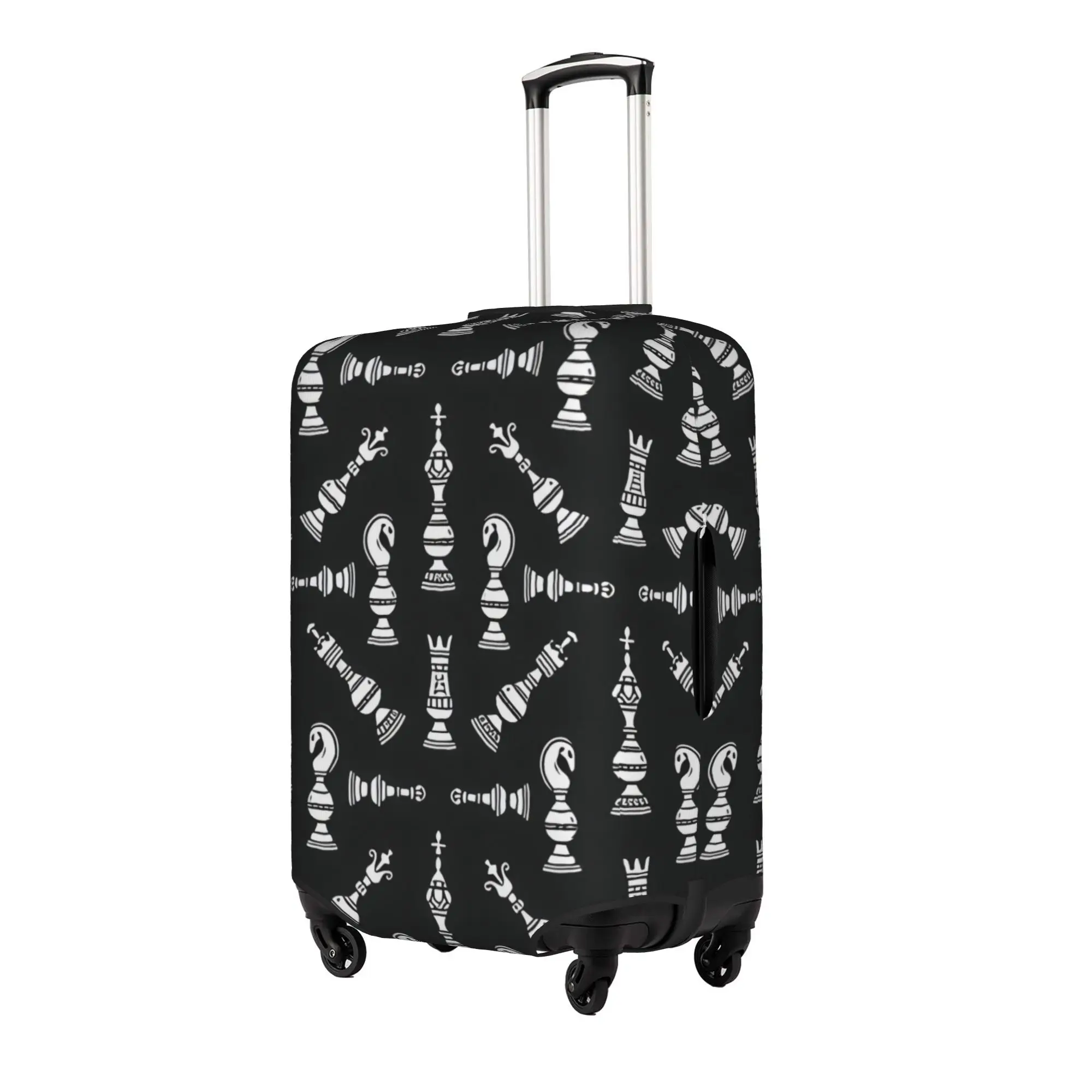 Chess Lover Queen's Gambit Luggage Cover Elastic Chessboard Game  Travel Suitcase Protective Covers Suit For 18-32 inch