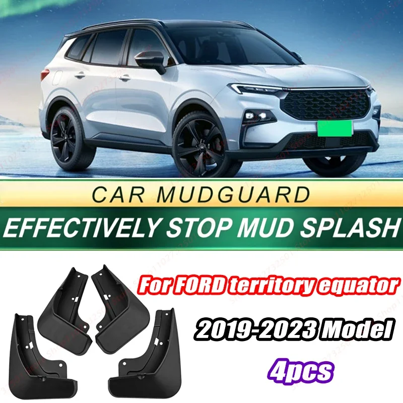 For FORD territory equator 2019-2023 Model 4PCS Front Rear Mud Flaps Splash Guards Fender Mudguards Auto Accessories