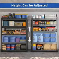 Nnovaroom  72" Adjustable Metal Double Layer Column Shelving, Commercial Grade Utility Rack for Warehouse, Basement, Kitchen 5
