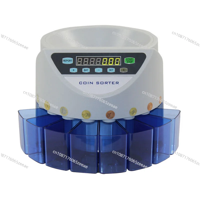 Electronic coin sorter coin counting machine for Euro, GBP, Japanese Yen, Israeli Philippine Dollar tools