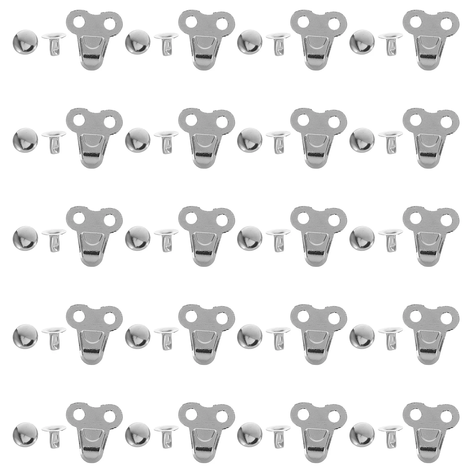 

20pcs Alloy Shoe Rivets Eyelets Boot Repair Hooks Lace Buckles Men Work Hiking Climbing Sneakers Outdoor Durable Easy Install