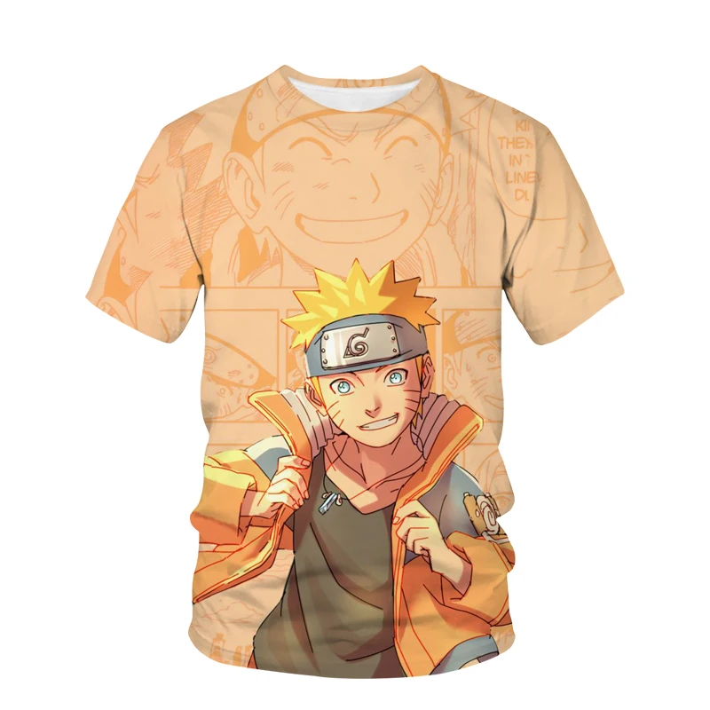 2025-26 Kaus Gambar Periferal Naruto Animasi Desain Cetak 3D Terlaris Terbaru Tren Mode Atasan Anak-anak Dewasa