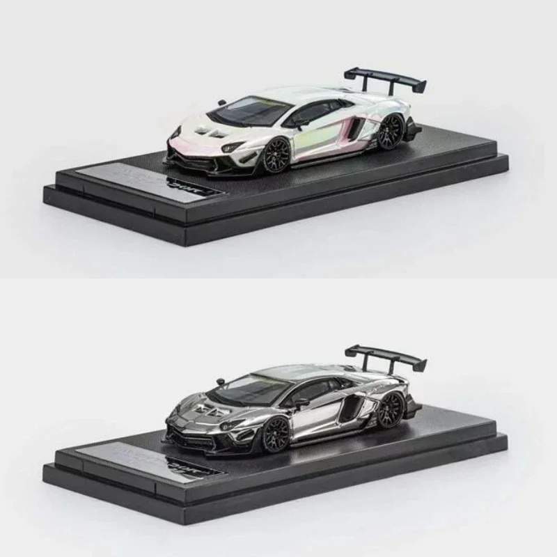 Star Model 1:64 Liberty Walk Aventador LP700-4 LBWK 2.0 Chrome limited499 Diecast Model Car