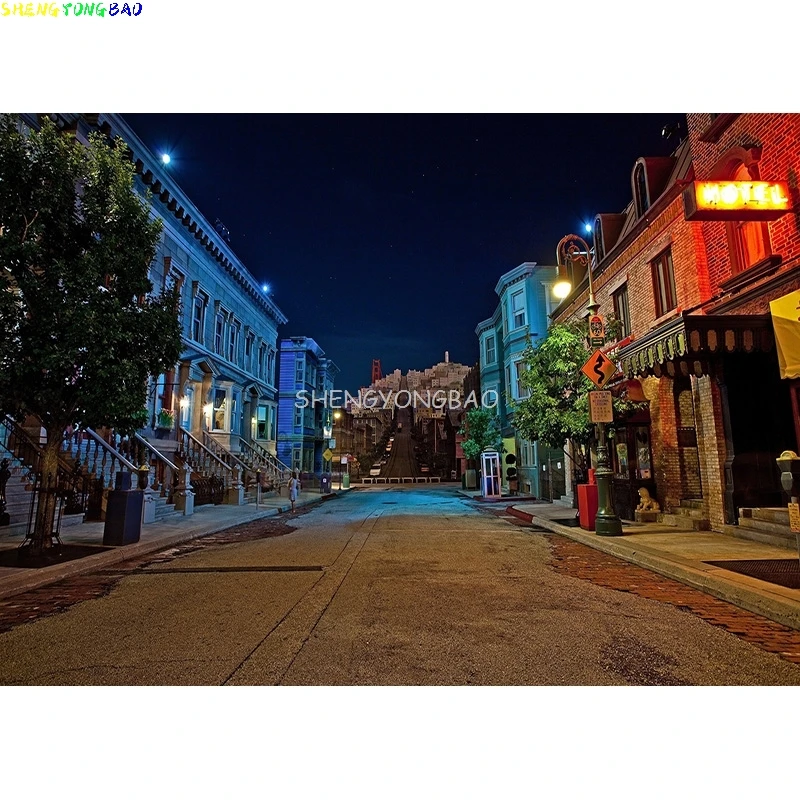 Vintage European Street View Scenery Photography Backdrops  Wedding Travel Photo Backgrounds Studio Props JJT-06