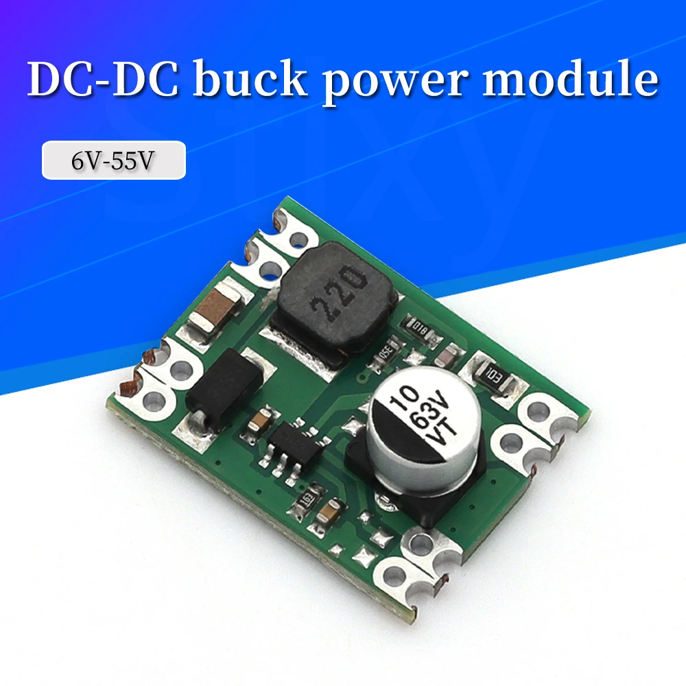 1/10/20PCS DC-DC step-down power supply module 6V-55V input to 3.3V 5V 9V 12V output 600mA current