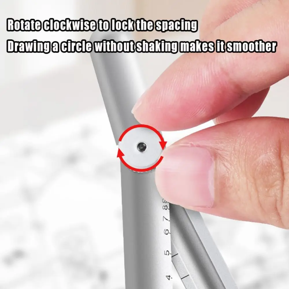 

High Quality Metal Compass Digital Display Pen-shaped Circle Drawing Tool Mathematical Practical Math Geometry Tools Gift