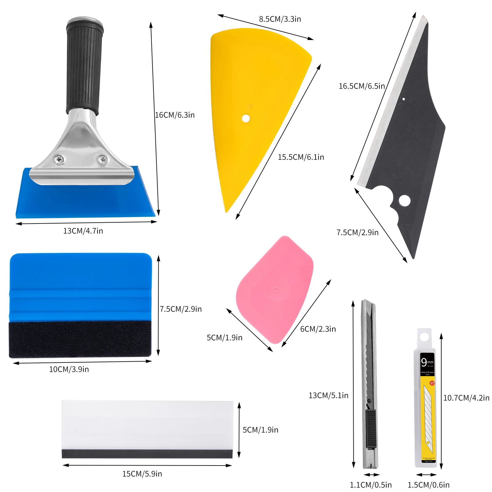 Kit de Ferramentas para Aplica - Ppf Installer Tool Kit Squeegee avaliação e preço