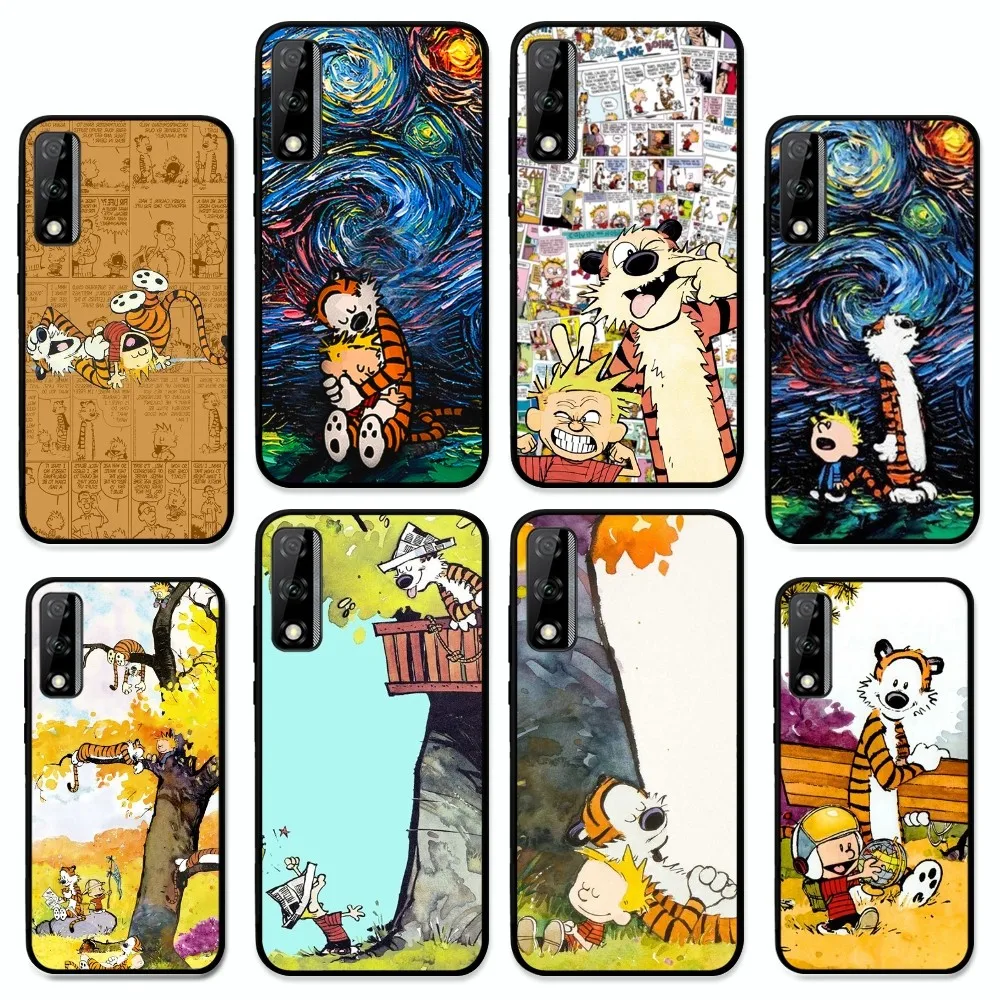 C-Calvin And H-Hobbes Phone Case For Huawei Y9 6 7 5 Prime Enjoy 7s 7 8 Plus 7a 9e 9plus 8E Lite Psmart Shell