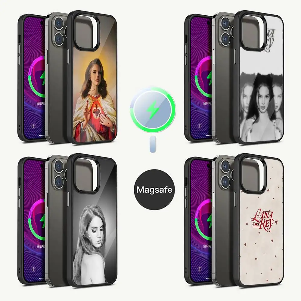 

Singer L-Lana Del R-Rey Phone Case For iPhone 16,15,14,13,12,11,Pro,Max,Plus,Mini,Magsafe,Magnetic Wireless Charging Case