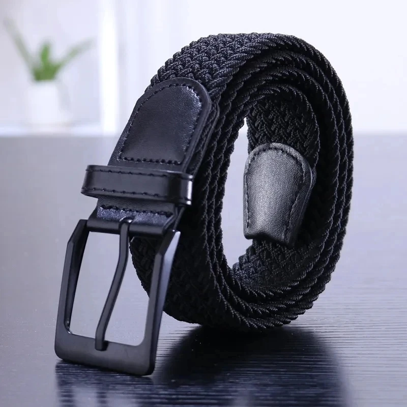 Men's Belt Fashion Casual Woven Elastic Belt Outdoor Sports Lady Tactical Belt Strap Climbing Belt With Pants Jeans Neutral Belt