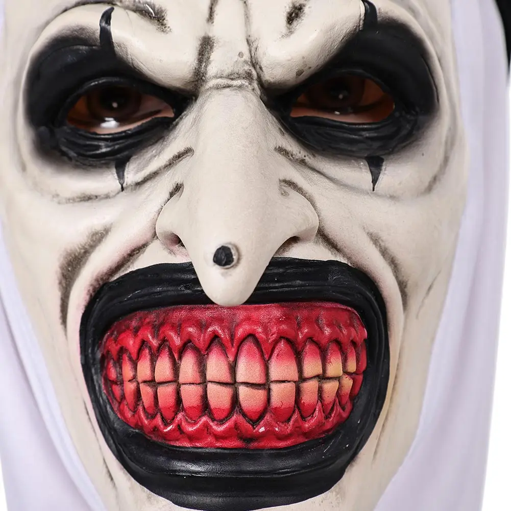 2024 Movie Terrifier 3 Cosplay Fantasy Costume Accessories Art Clown Mask With Sunflower Glasses Men Fantasia Prop Decor