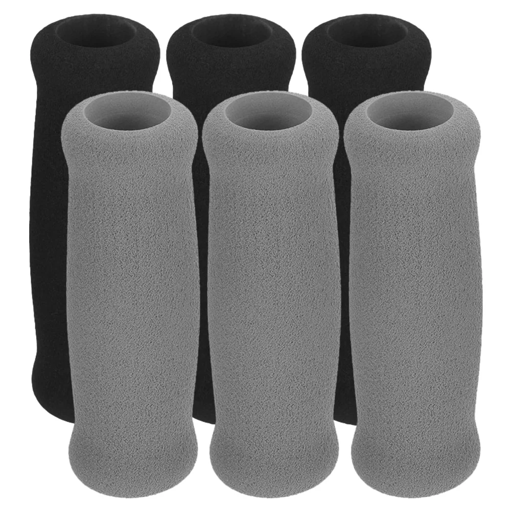 

6 Pcs Hand Grip Crutch Handle Cover Elder Walking Stick Sponge Elderly Chair Grips