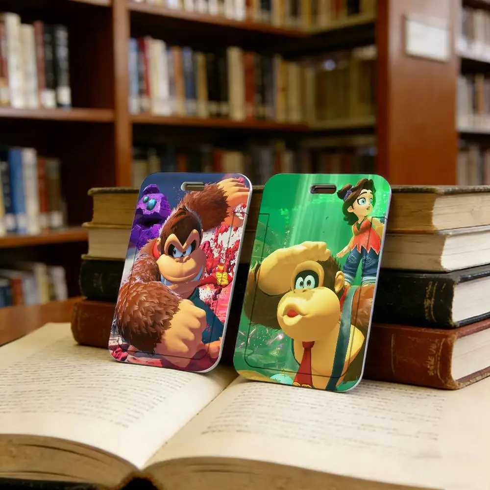 game D-Donkey K-Kong Bananza Durable Lanyard Card Covers Holders for Daily Cards,Idol Photocard, Business Card, Office Materials
