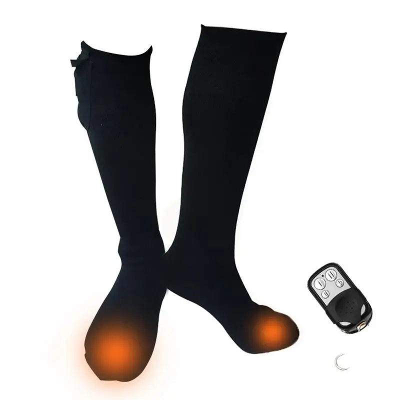 

Heated Socks Washable Remote Control Thermal Socks With Battery Heating Extra Thick Insulated Crew Boot Socks 3 Heat Settings