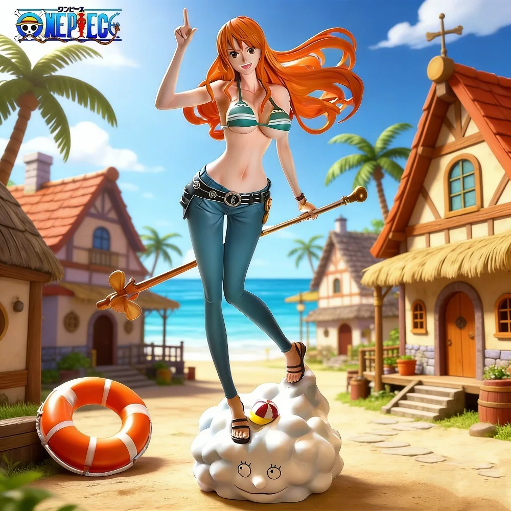 Figura de ONE PIECE de 22 cm/8.66 pulgadas, Figura de Acción de Anime de Nami, Estatua de PVC, Modelo Coleccionable, Juguetes, Regalos