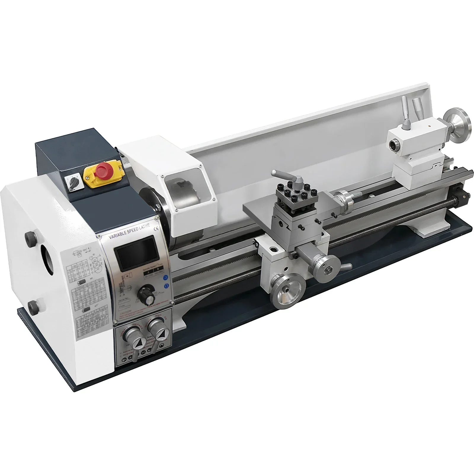 Metal Lathe Mini Lathe Brushless Brushed Variable Speed 750W-1500W For DIY Metal Turning Making Metric Threads