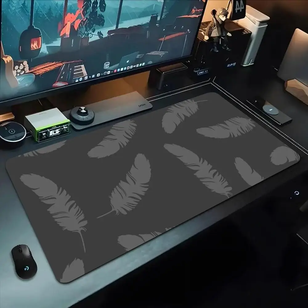 

Обои с перьями Коврик для мыши 500X1000 мм Большой игровой коврик для мыши Gamer XL Резиновый коврик для клавиатуры отаку Коврик для ноутбука