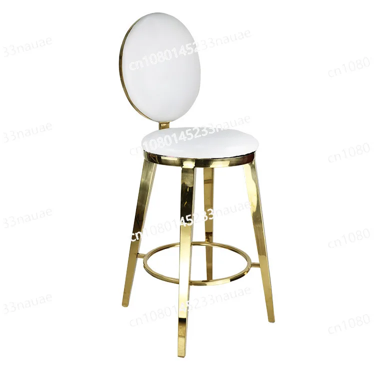 

Factory wholesale hotel banquet wedding restaurant chair wedding electroplating stainless steel chair gold soft leather dining c